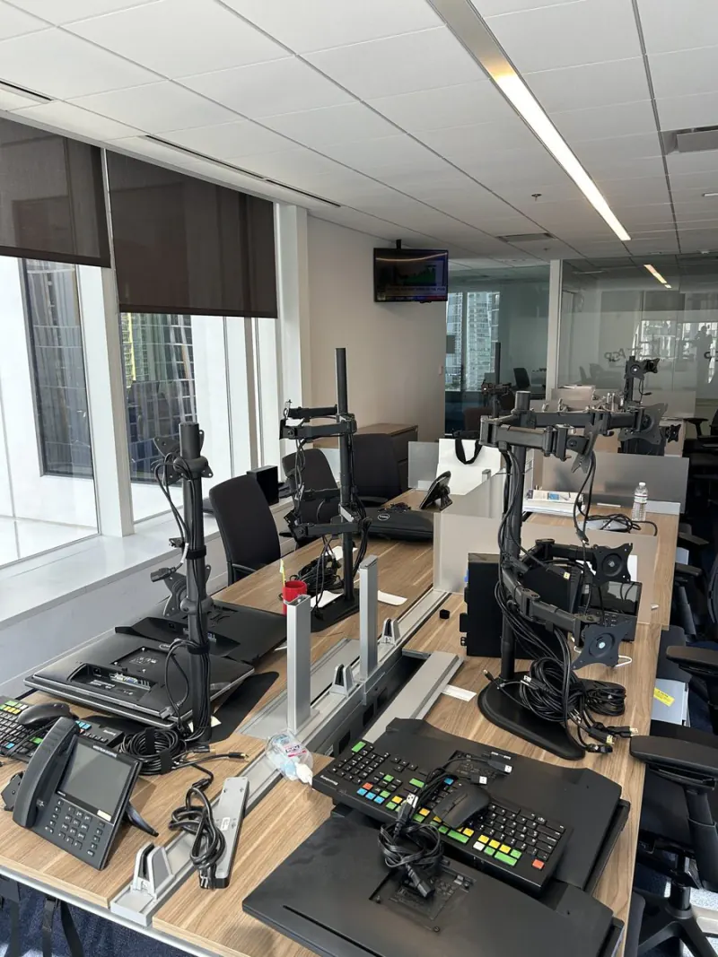 An FTL Technology Group office install in progress at a client site
