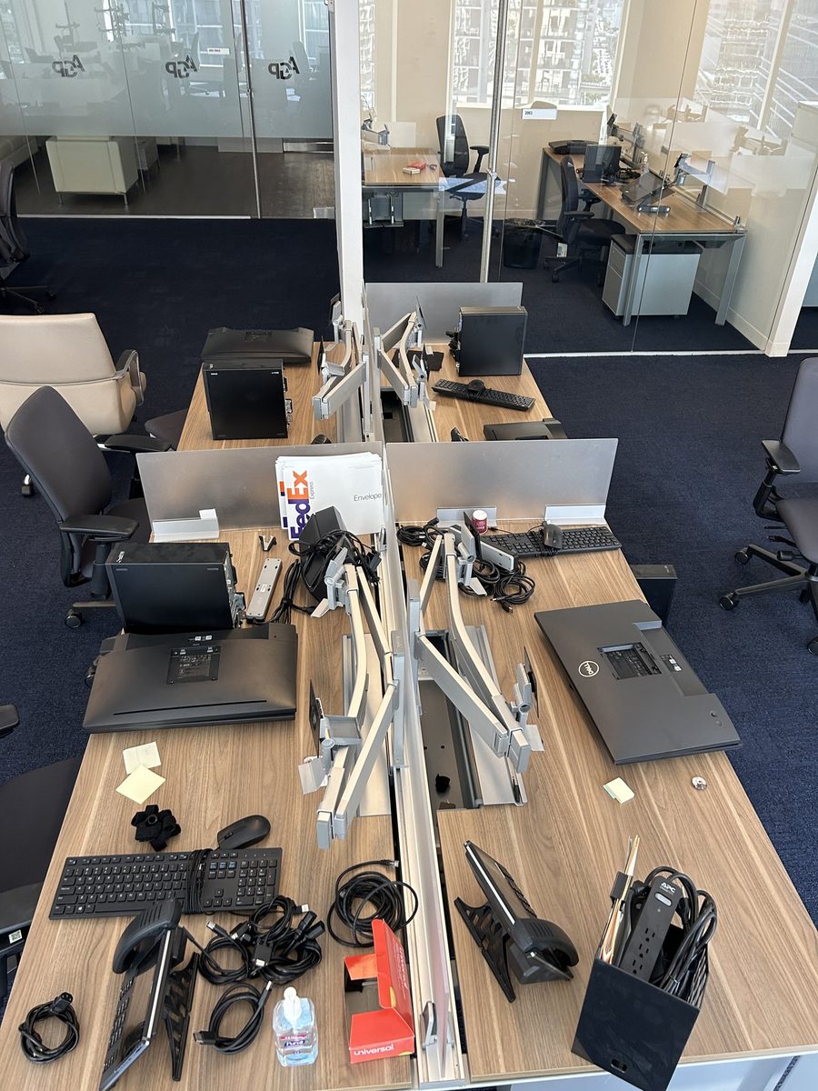 Workstation install in progress