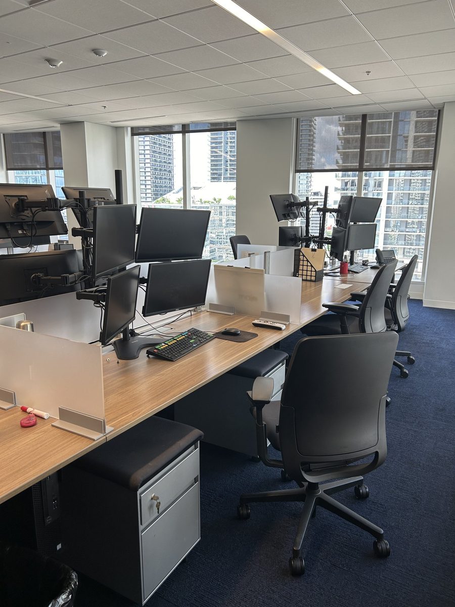 Open-plan office set up by FTL