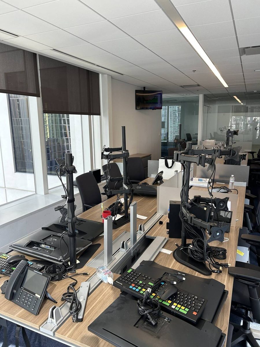 An FTL Technology Group install in progress at a client office